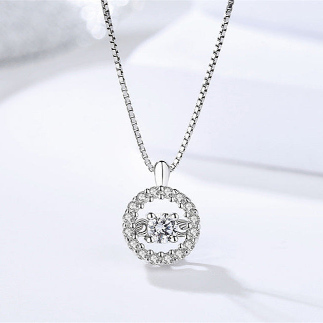 Claire Dancing Diamond Pendant Necklace