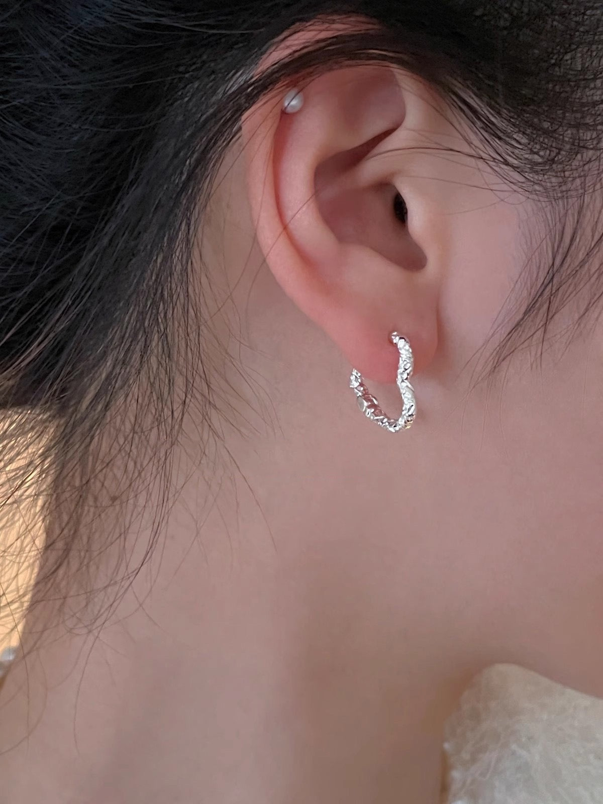 Love Shape Huggie Earring