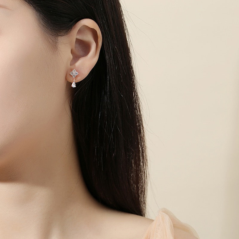 Diamond Drop Earring