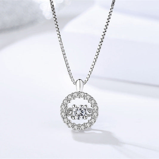 Claire Dancing Diamond Pendant Necklace