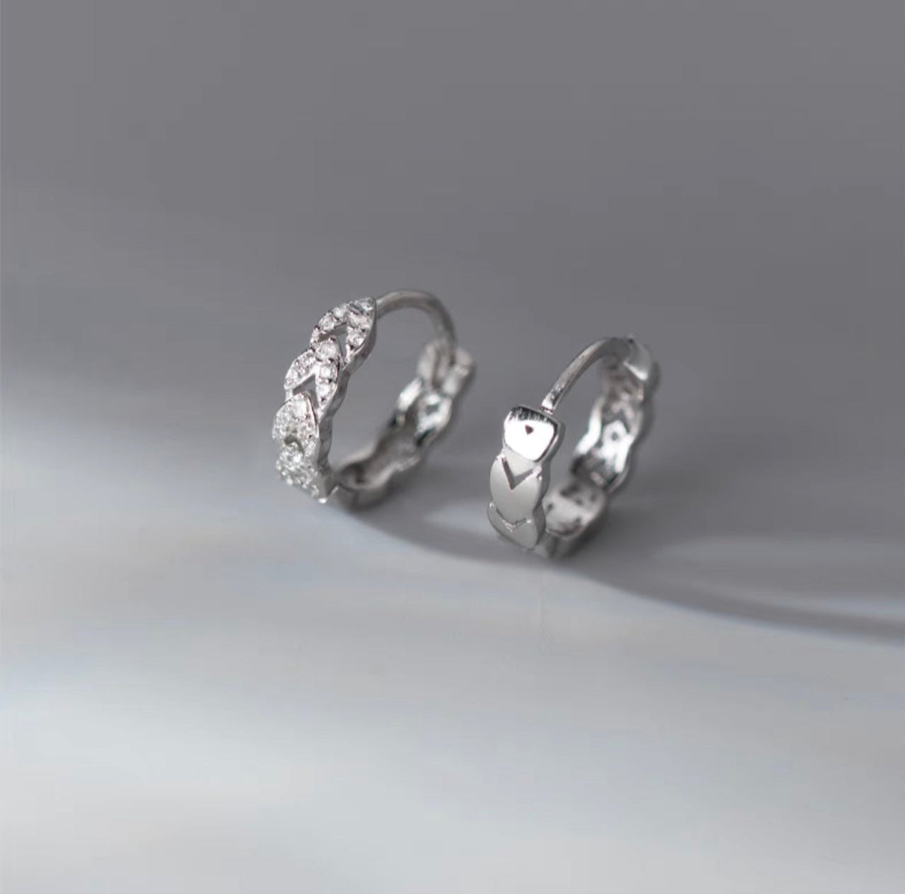 Harper Diamond Shine Huggie Hoop Earring