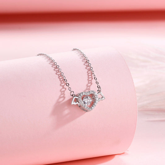 Angle Love Dancing Pendant Necklace