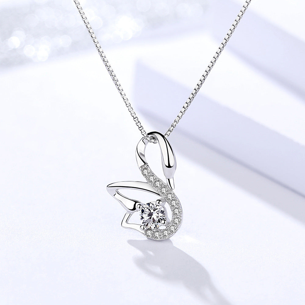 Swan Diamond Necklace